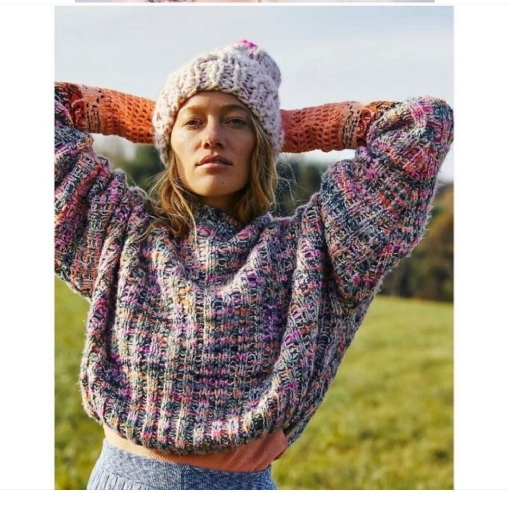 Free People Multicolor Knit Sweater